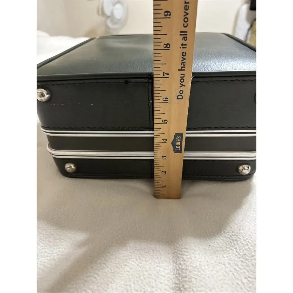 Vintage 10 Pc Platt Travel Cocktail Bar Liquor Case Portable - Aluminum Glasses